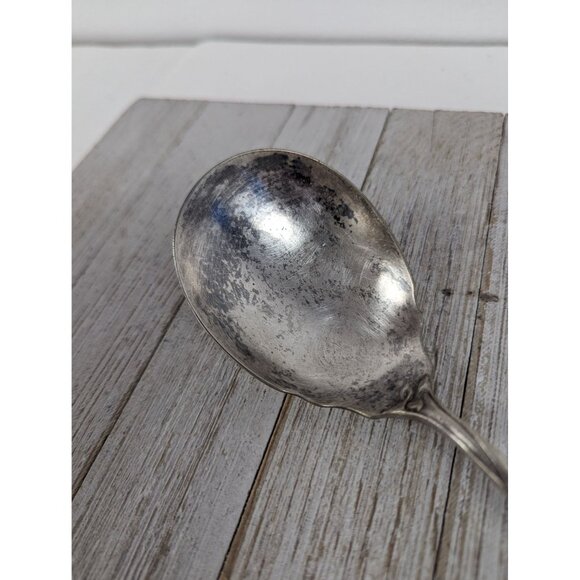Reed & Barton Modern Art Silverplate 1904 Casserole Berry Spoon 8 3/4" - Picture 2 of 7